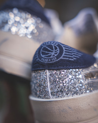 Golden Goose Ball Star Silver/Royal Blue