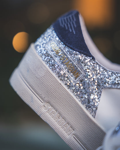 Golden Goose Ball Star Silver/Royal Blue