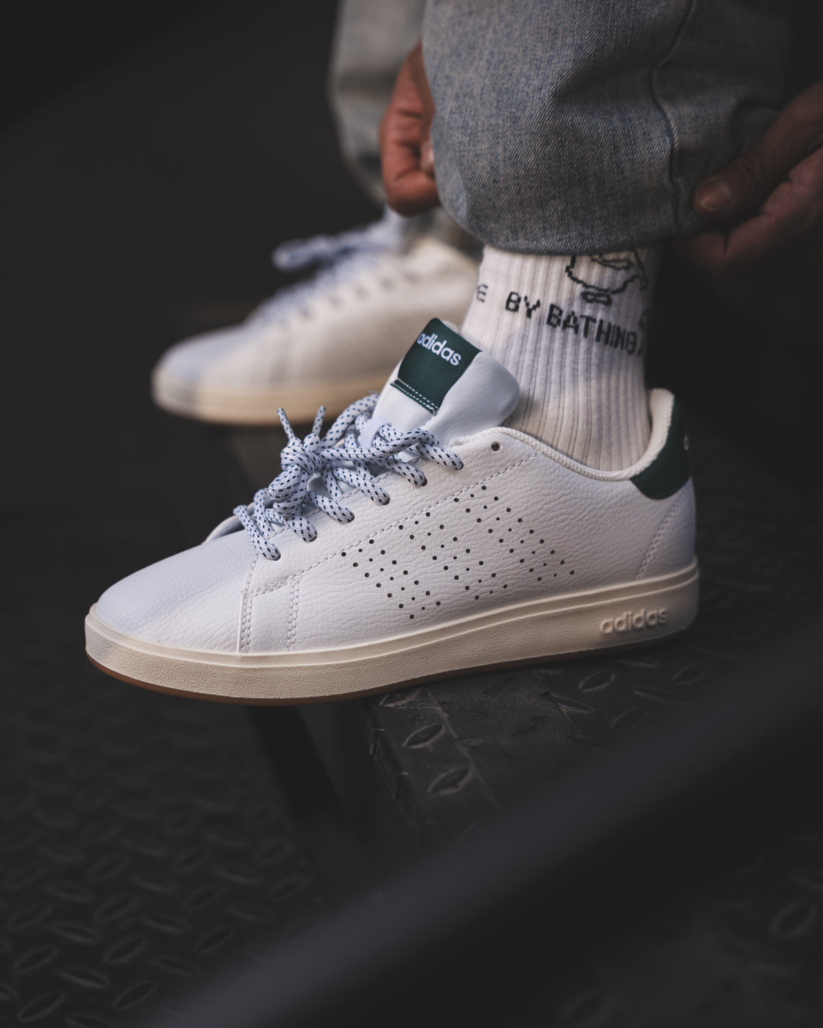 Adidas Advantage Base 2.0 White/Green