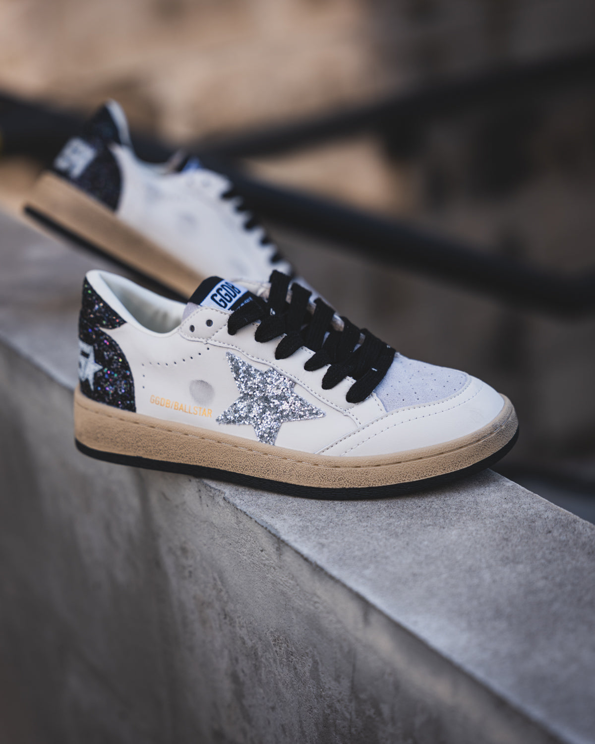 Golden Goose Ball Star White/Silver