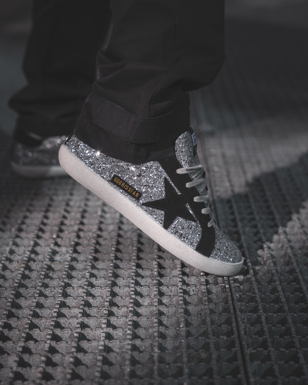Golden Goose Superstar Glitter Silver