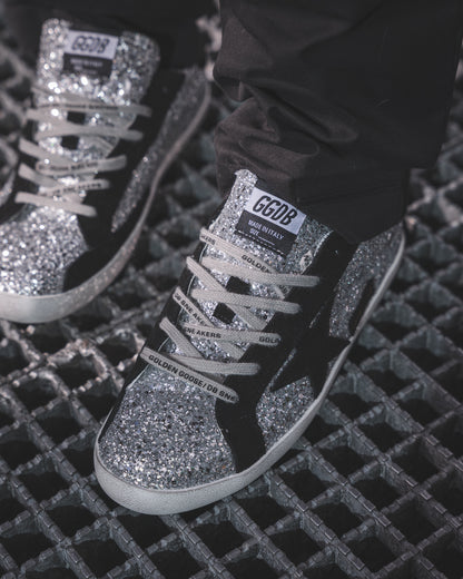 Golden Goose Superstar Glitter Silver