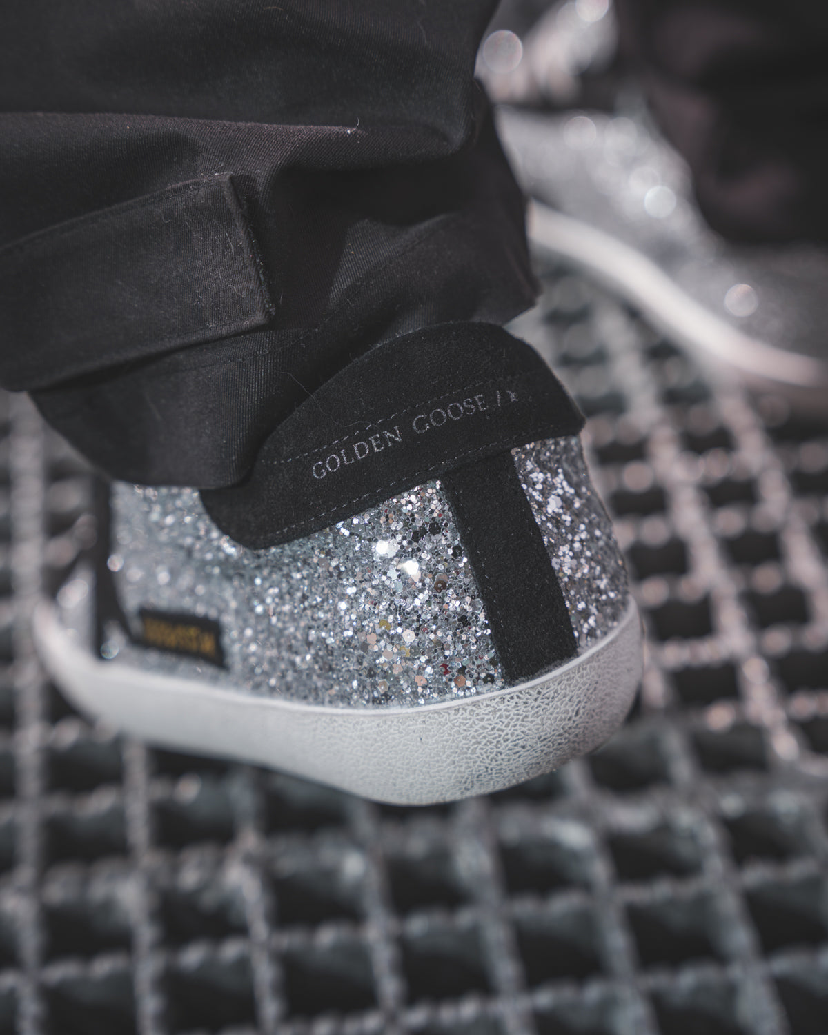Golden Goose Superstar Glitter Silver