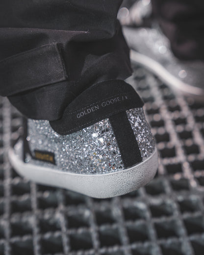 Golden Goose Superstar Glitter Silver