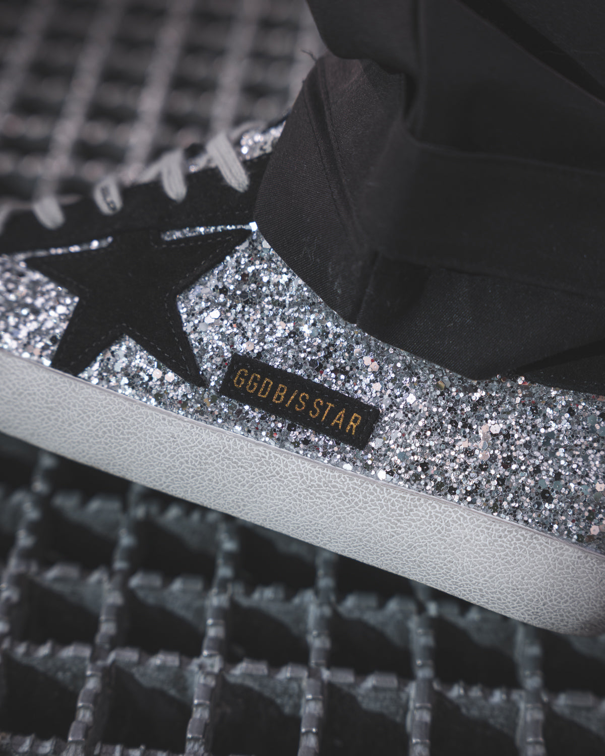 Golden Goose Superstar Glitter Silver