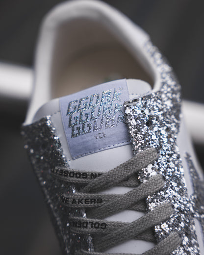 Golden Goose Ball Star White/Silver Glitter