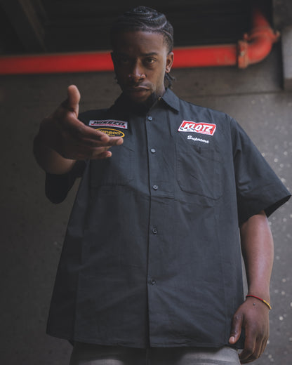 Camisa Supreme x Vanson Leathers Black