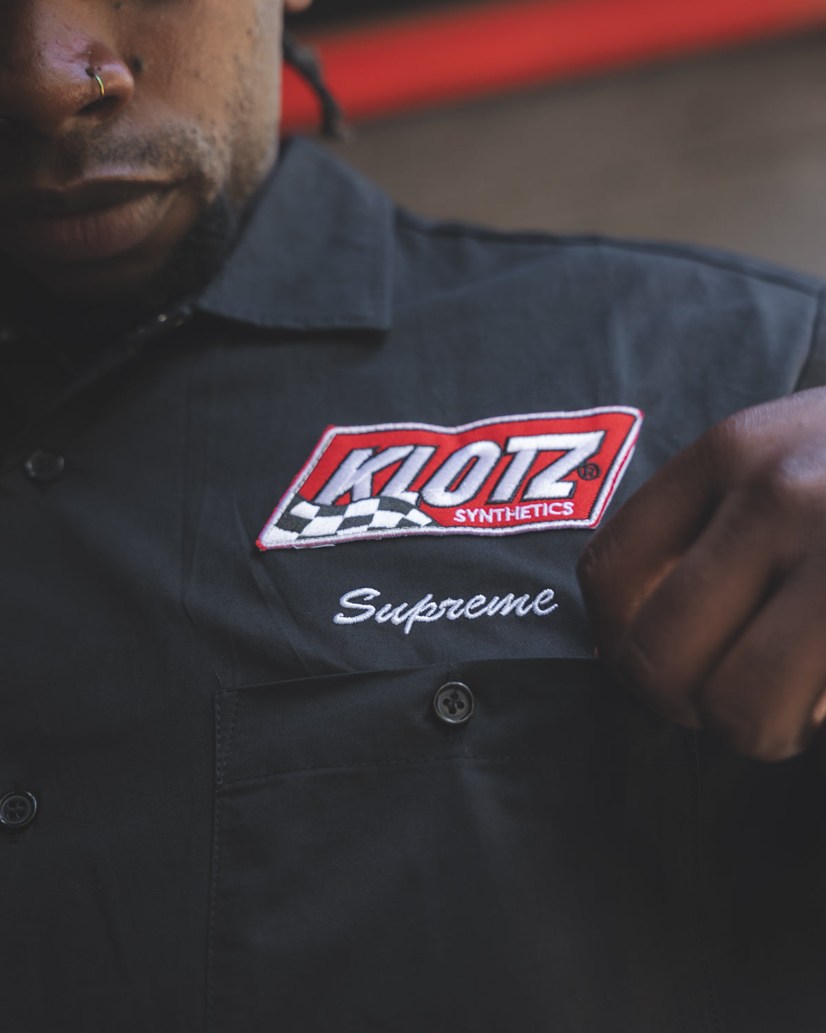Camisa Supreme x Vanson Leathers Black