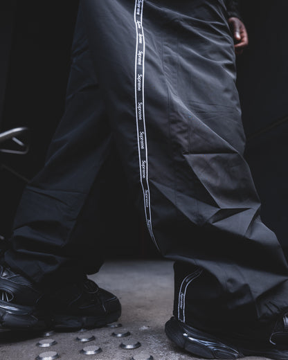 Conjunto Supreme Logo Taping Track Jacket Black