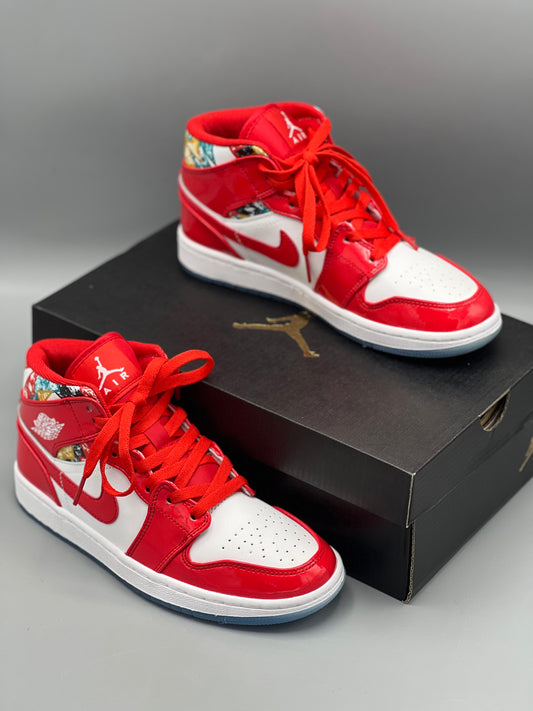 Nike Air Jordan Mid Barcelona Red Patent (GS)