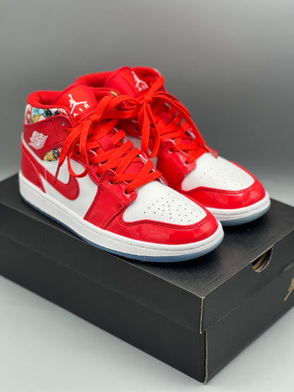 Nike Air Jordan Mid Barcelona Red Patent (GS)