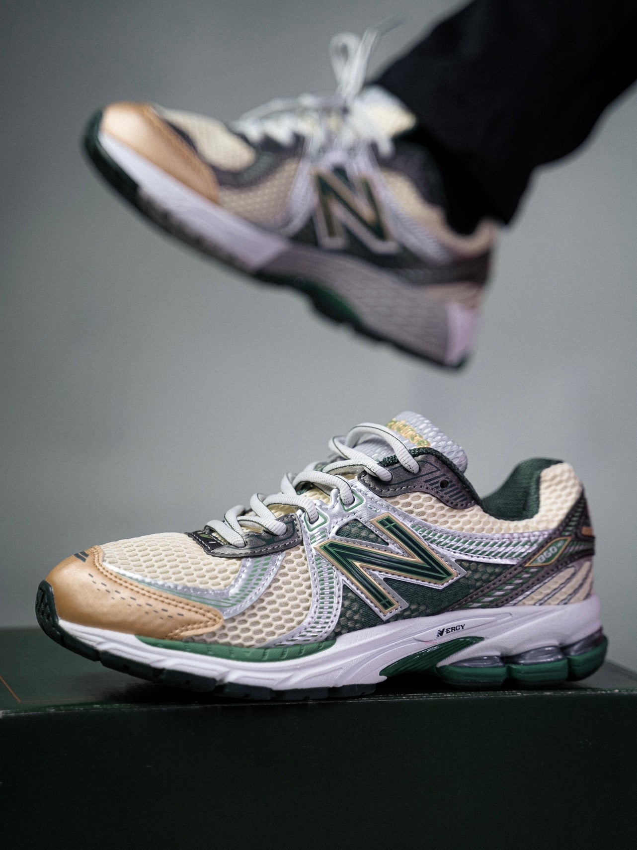 New balance 860 v2 aime leon dore green